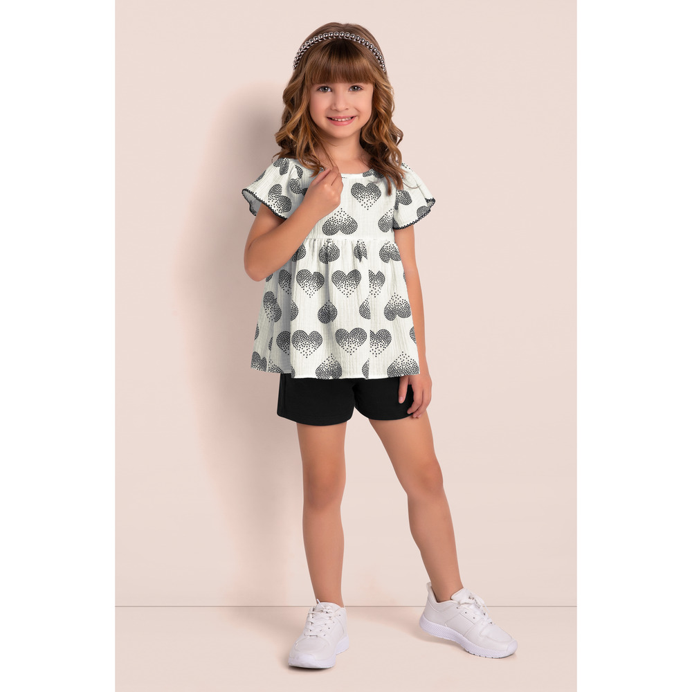 Sweet and Elegant Black and White Set Outfit Size 3